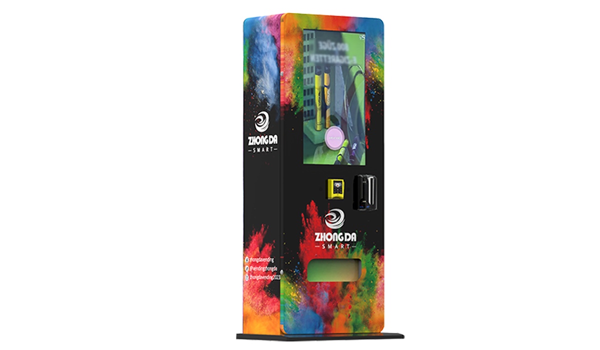Smart vape vending machine with payment and monitoring options