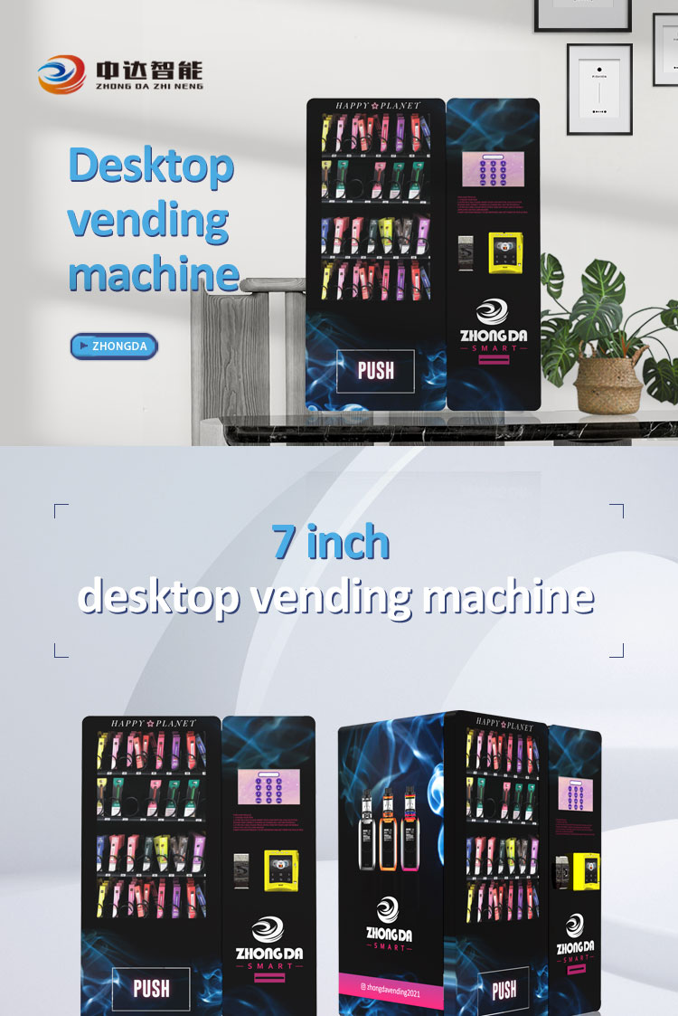 7 inch touch screen mini stand-alone vaping e-cigarettes vape vending machine