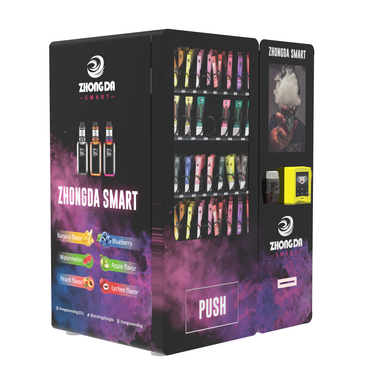 10.1 inch touch screen mini vending machine web version e-cigarettes e-cigarettes vape vaping vending