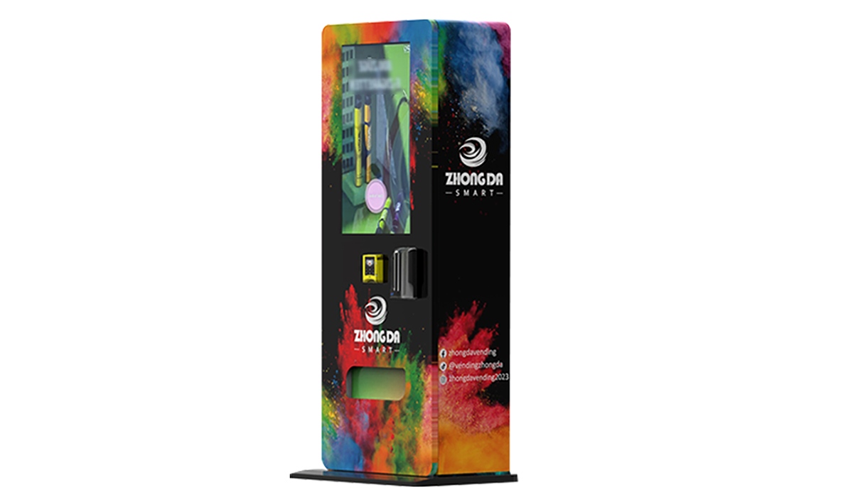 Automated vape vending machine with ID scanner and payments